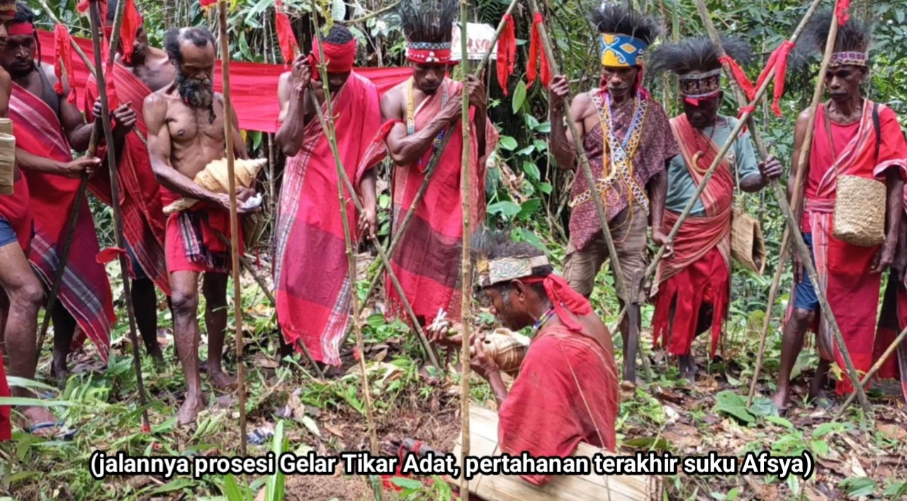 Masyarakat Adat Afsya Gelar Tikar Adat, Lawan Perusahaan Sawit