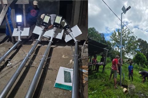 LMA Gemna Sorong Selatan Terima Bantuan Solar Cell dari Prabowo Subianto