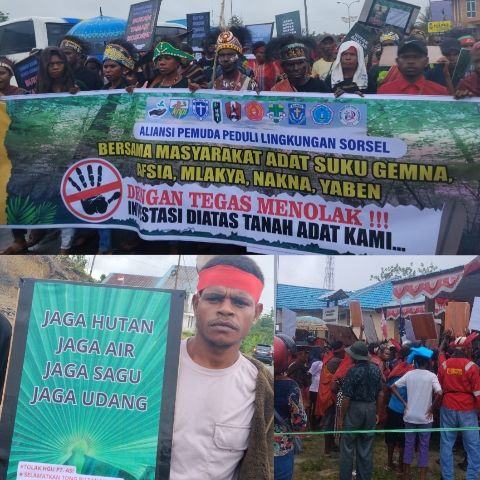 Aksi Tolak PSN dan Perkebunan Sawit di Sorong Selatan: Solidaritas Masyarakat Adat dan Aktivis Cipayung Plus Menjaga Tanah Leluhur