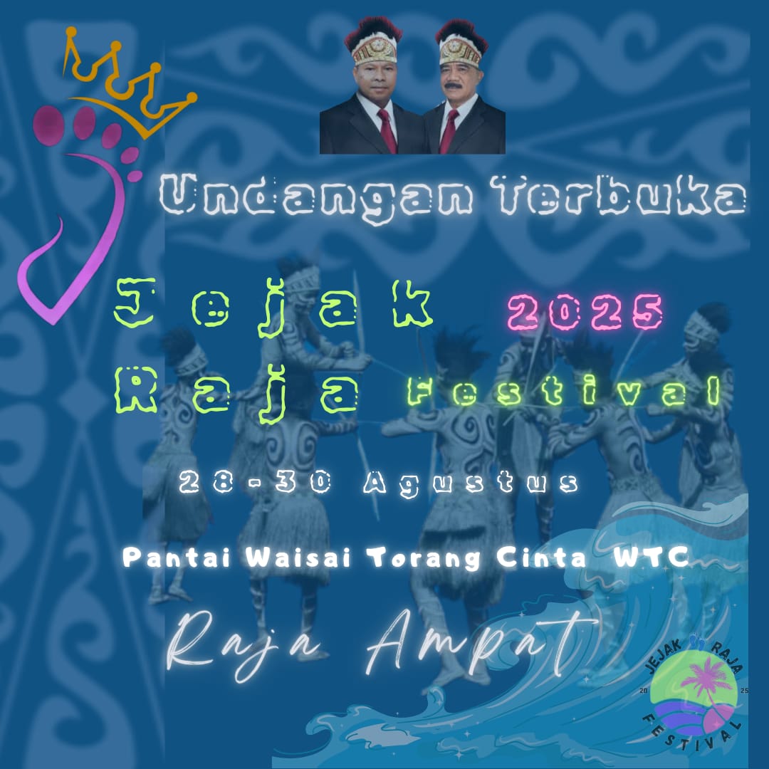 Festival Jejak Raja Siap Digelar, Waisai Jadi Panggung Budaya Papua