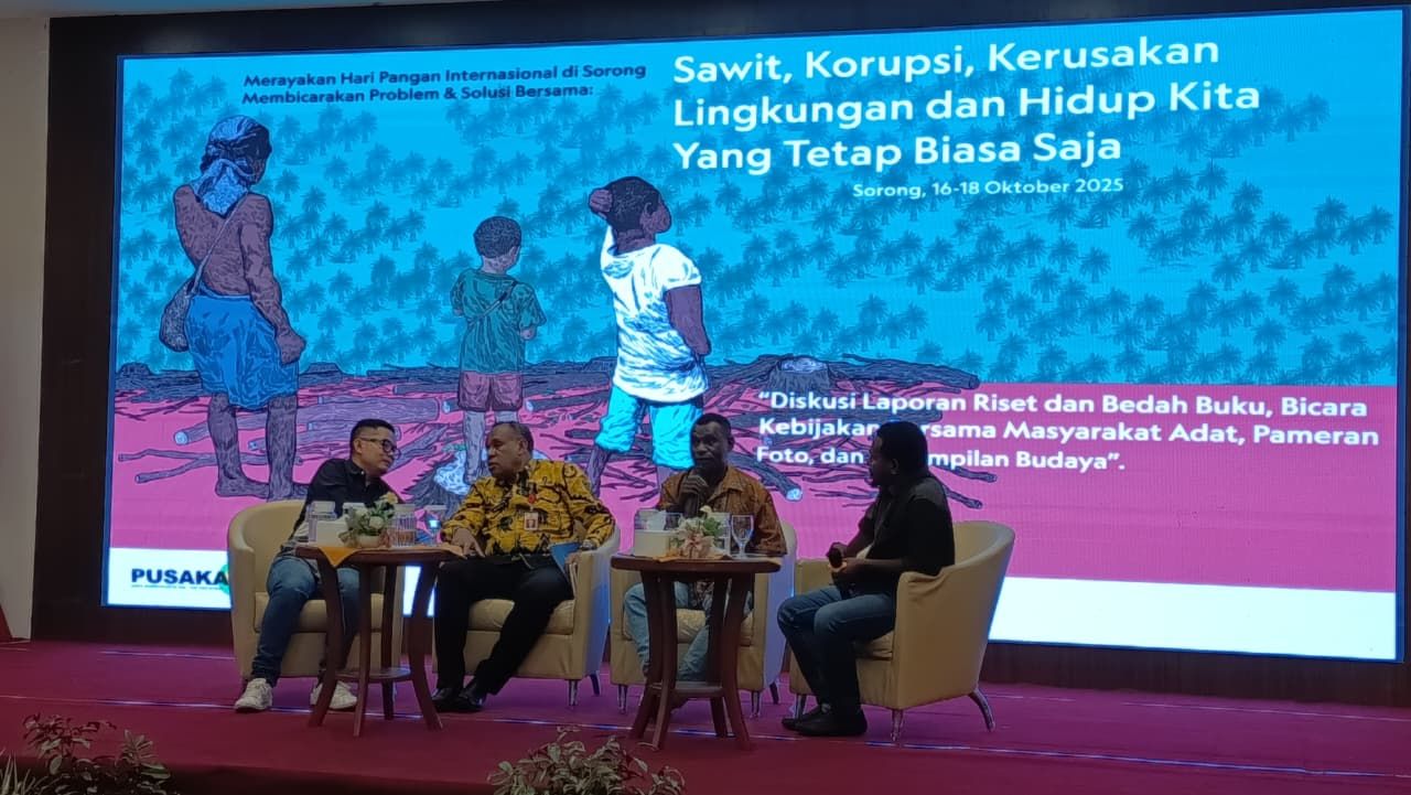 Yayasan Pusaka Bentala Rakyat Gelar Diskusi Soal Sawit, Korupsi, dan Kerusakan Lingkungan di Sorong
