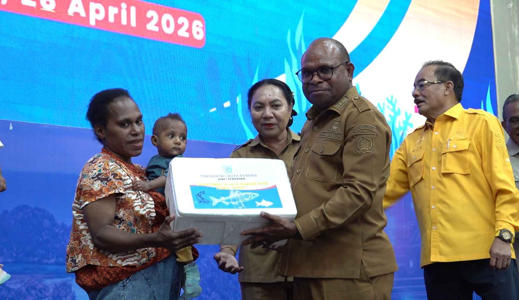 Perangi Stunting, Pemkot Sorong dan DPR RI Luncurkan Gerakan Gemar Makan Ikan untuk Generasi Emas