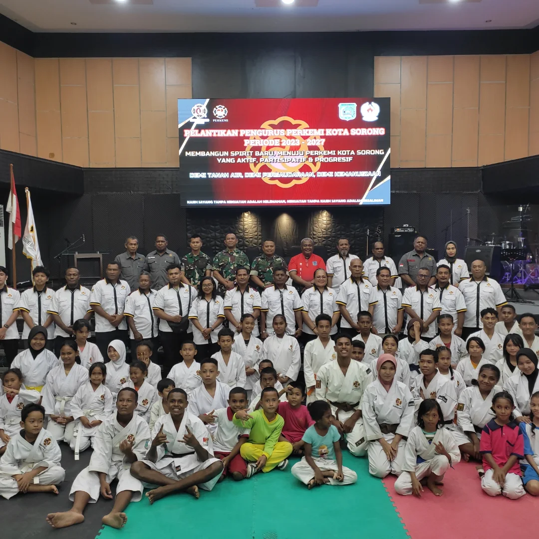 Pengurus PERKEMI Kota Sorong Resmi Dikukuhkan, Siap Cetak Kenshi Berprestasi