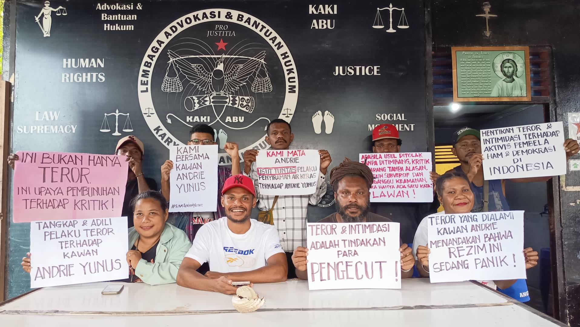 Solidaritas Rakyat Papua Pro Demokrasi di Sorong Kecam Penyiraman Air Keras Andrie Yunus, Sebut Intimidasi Terhadap Pembela HAM