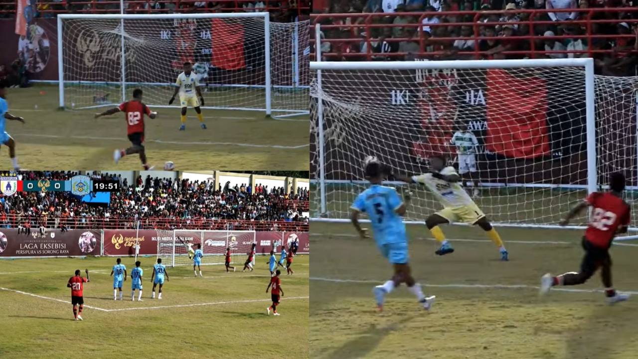 Laga Eksebisi, Persipura Kalahkan Sorong Raya 3-0